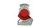 Złącze pneumatyczne (klamka drzwi, rozmiar gwintu M16x1,5mm, kolor czerwony, zawór w komplecie, zastosowanie w ciągniku) (ProVia | pro2002210)