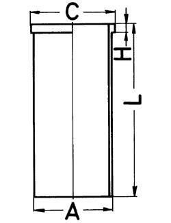 Tuleja cylindrowa (średnica wewnętrzna: 135mm, długość: 286mm, średnica krawędzi: 147mm) (KOLBENSCHMIDT | 88031110)