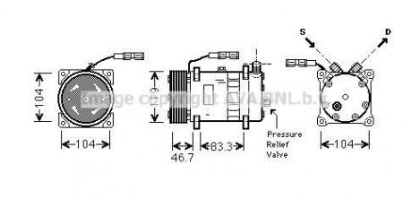 Kompresor klimatyzacji MAN TGA/TGS/TGX >2000 24V (AVA COOLING | mnak048)