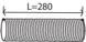 Falowanie tłumika d 128,0 l=242 mm (stal nierdzewna) (około) (Dinex | 82137)