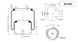 Пневмоподушка (с мет стаканом) DAF (1697680) (Contech | 88704K) 2834592-33 фото 2