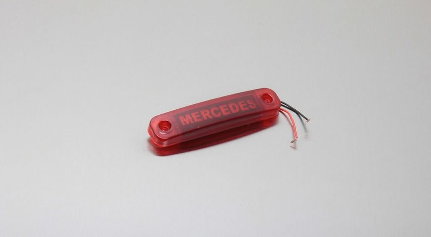 Фонарь габаритный вдоль надпись "MERCEDES" LED красный MG100786 фото