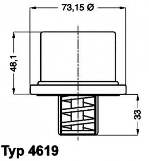 Termostat Renault, Volvo (5001855520, 8149182) (WAHLER | 4619.82)