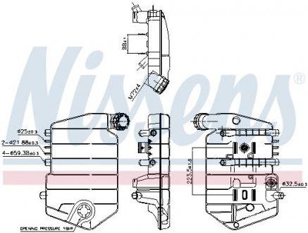 Розширювальний бачок DAF XF 105, XF 95 MX300-XF355M 01.02- (NISSENS | 996024) 1996584-1 фото