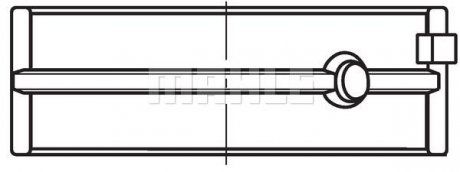 Вкладыш подшипника коленчатого вала Renault MIDLUM, PREMIUM 2; VOLVO 8700, 8900, B6, B7, FE, FE II, FL II, FL III; DEUTZ FAHR AGROTRON X D7E240-TCD2013L64V 01.91- (MAHLE / KNECHT | 209 HL 21578 000) 2906048-66 фото