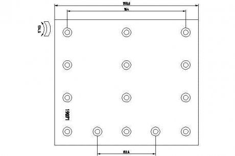 Тормозные накладки VOLVO 412x200mm (TEXTAR | 1907105) 4795403-173 фото