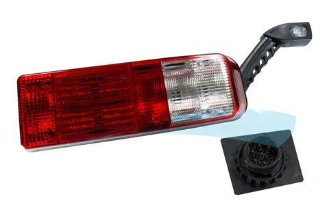 Tylna lampa przyczepowa Schmitz Cargobull, Krone, K&auml;ssbohrer, Wielton, K&ouml;gel, LeciTrailer EASYCONN prawa (z trąbką) ISS1032LSDRH