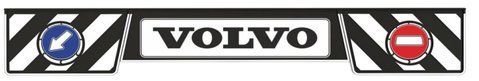 Fartuch przeciwbłotny naczepy 2400&times;350 mm tylny uniwersalny z napisem Volvo (tłoczony, z trzech części)
