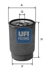 Główny filtr paliwa (element), (UFI | 24.142.00)