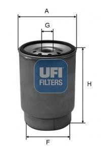 Фільтр палива первинний (елемент), (UFI | 24.142.00) 1975079-113 фото