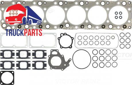 Верхній комплект прокладок двигуна IVECO EUROSTAR, EUROTECH MP, STRALIS F3AE0681B-F3AE0681H 01.93- (VICTOR REINZ | 02-34060-01) 2310656-66 фото