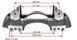 Jarzmo zacisku hamulcowego WABCO SAF Axle lewe 30800007121 3080007320 3080007151 1104223