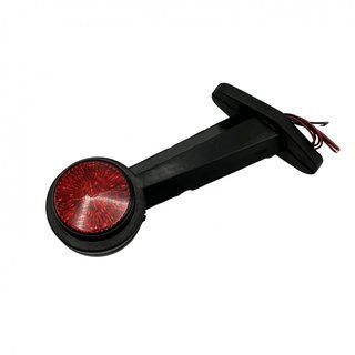 Lampa obrysowa znosu przyczepy dwukolorowa LED 16 cm pod kątem 45&deg; 24V Schmitz Krone K&ouml;gel Schwarzmuller Wielton Fliegl K&auml;ssbohrer Tirsan Fruhauf Benalu VanHool