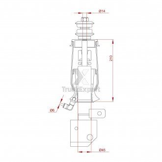 Амортизатор кабіни з пневмоподушкою Renault Magnum E-Tech (50 10 228 849, CB0070) (TruckExpert | 467 77 013) 4721967-33 фото