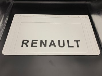 Брызговик на двускатное колесо с объёмным рисунком "RENAULT" Белый (360X640) GP1010 фото