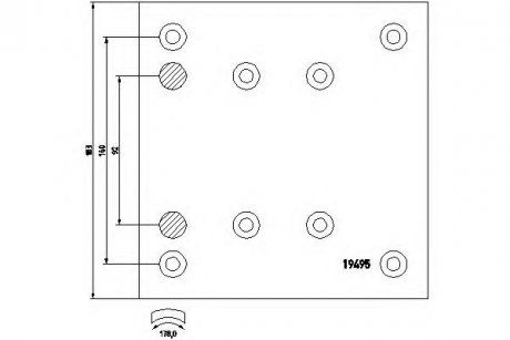 Klocki hamulcowe Mercedes 410x183x18,3 1. naprawa (Jurid | 1949501230)