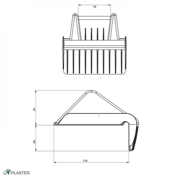 4062 Угол монтажный KP PAPER 198x155x148