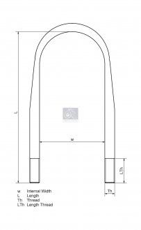 Скоба крепления рессоры Renault C, D, MAGNUM, MIDLUM, PREMIUM, PREMIUM 2, T 09.90- (DT | 6.11107) 1977290-161 фото