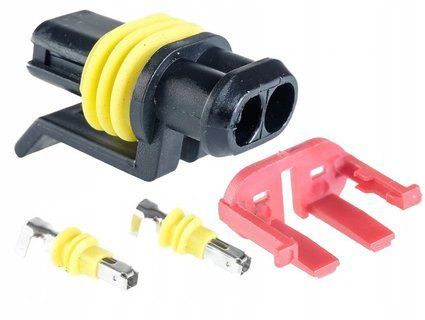 Фішка (розʼєм) електрична 2 pin Scania, Iveco, Renault, Volvo, Hyundai, Kia TDEPL7021Y1821 910768 фото