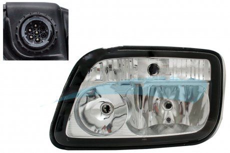 Reflektor Mercedes ACTROS II 2003-2008 regulacja ręczna. lewy (ROSSANO | mb/hl/757)