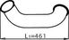 Труба глушителя средняя DAF CF85/XF105 L-461mm (Dinex | 22175) 2879514-103 фото