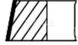 Поршневі кільця (118мм (STD) 3,5-3-4) DAF BOVA LEXIO; DAF 75 CF, CF 75, DB; SOLARIS URBINO; VAN HOOL A PE183C-PR265S 01.91- (MAHLE / KNECHT | 213 71 N0) 2312406-1 фото 3