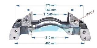 Скоба суппорта тормозного Wabco 19,5 Saf Axle (Ліва) 534015 фото