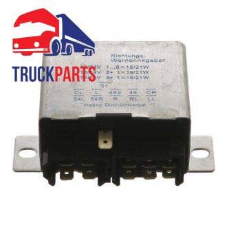 Przekaźnik skrętu (24V; 1-8x18/21W) MERCEDES LK/LN2, NG, SK, T2/L 01.59-12.98 (FEBI BILSTEIN | 35875)