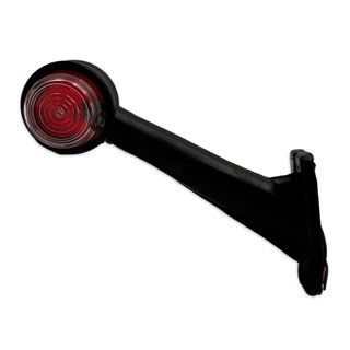 Lampa Obrysowa (R&oacute;g) Na Żar&oacute;wkę Czerwono-Biała 20CM Prosta Do Przyczepy