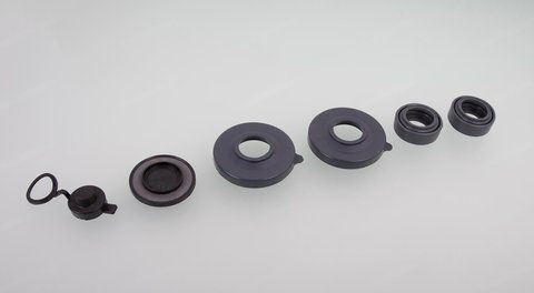 Zestaw osłon zacisku MERITOR ELSA MAN ELSA2 LRG546/LRG547 MAN F2000 Renault bez śrub osłona z otworem 6170-05