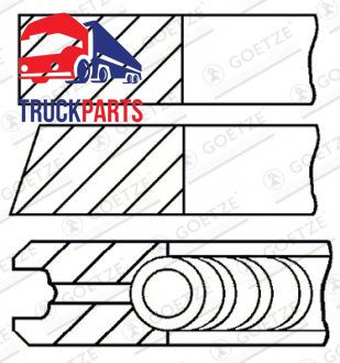 Кільця поршневі (120,65 мм (STD) 3-3,16-4,747) VOLVO; VOLVO F10, FL10 TD102F-TD103ES 09.85-02.96 (FEDERAL MOGUL | 08-500500-00) 5272930-66 фото