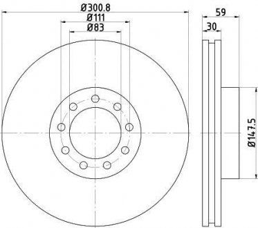 Гальмівний диск (TEXTAR | 93177603) 1967956-173 фото