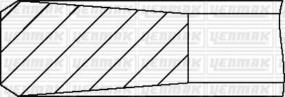 Комплект поршневих кілець RENAULT Master 2.8 dTI 98- (94.4/STD) (2.5/2/2.5) (YENMAK | 91-09691-000) 6498064-64 фото