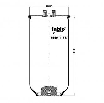 Poduszka pneumatyczna bez palety, (FABIO | 344911-3S)