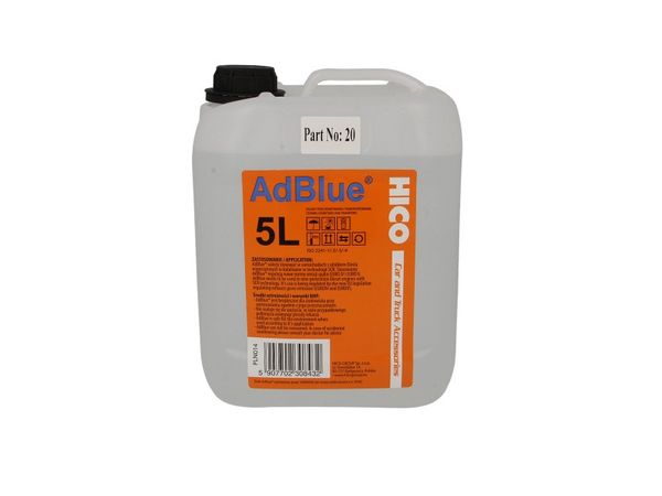 Рідина сечовина HICO ADBLUE 5 Л AD BLUE M 5L +L фото
