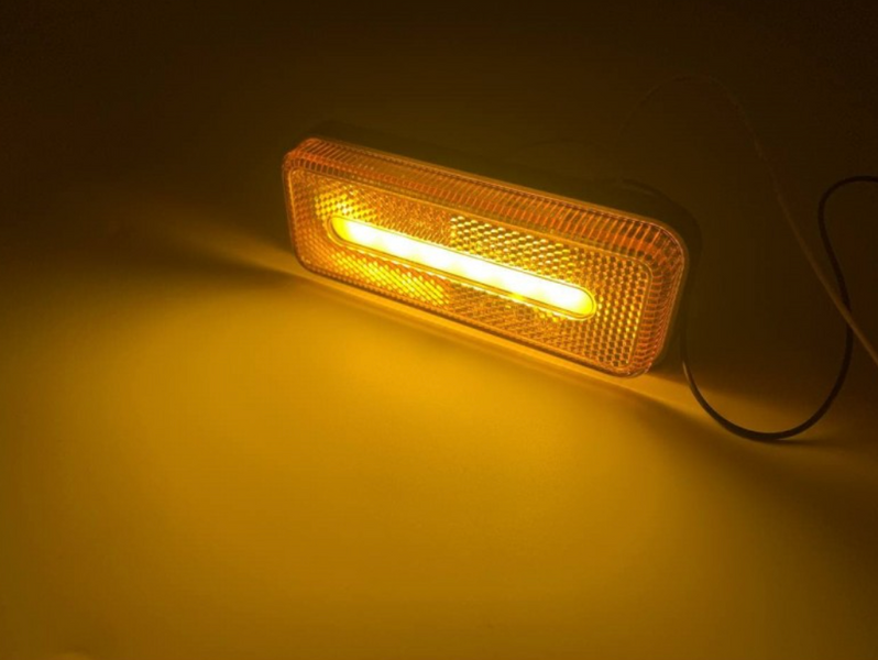 Фонарь габаритный світлодіодний із кронштейном жовтий 10-30V FRZ5022SM фото