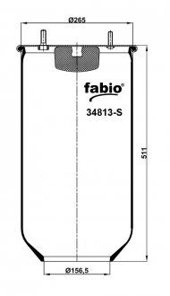 Poduszka pneumatyczna bez palety, (FABIO | 34813-S)