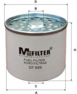 Фільтр паливний Jumper/Boxer 1.9/2.4 D/TD 94>02 DF 699 (M-FILTER | df699) 1730724-19 фото