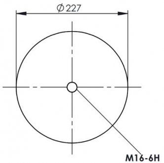 Zawieszenie pneumatyczne sprężynowe szklane metalowe trzy piny 1 powietrzne 836MK1 DAF 65 CF, 75 CF, 85 CF, 95 XF, CF 65, CF 75, CF 85, F 1900, F 2300, F 2700, LF 45, LF 55; VOLVO FH16 07.78- (FABIO | 34836-C)