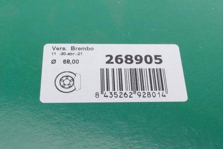 Ремкомплект супорта (заднього) Iveco Eurocargo 91-15 (d=68mm) (+2 поршня) (Brembo) (FRENKIT | 268905) 3270360-173 фото
