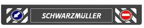 Fartuch przeciwbłotny naczepy 2400&times;350 mm tylny uniwersalny z napisem Schwarzmuller (tłoczony)