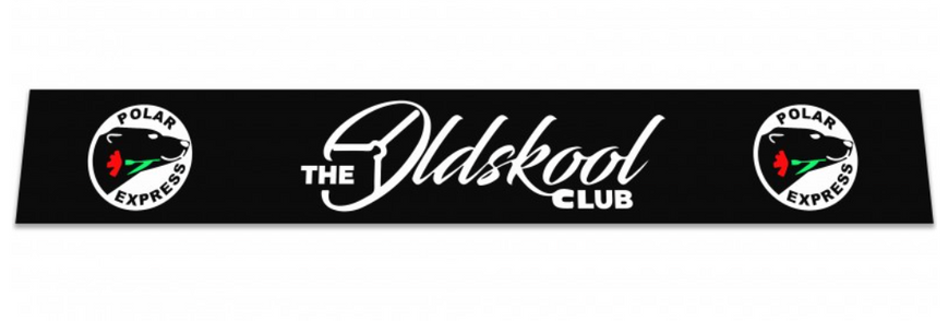 Бризговик МЕТЛА на задний бампер с надписью The oldskool Club (350Х2400) чёрный GPC78 фото