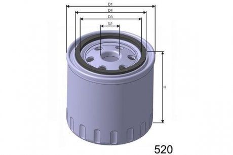 Filtr oleju (MISFAT | z419A)