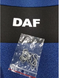 Pokrowiec na siedzenie do ciężarówki DAF 95XF/CF/LF 105XF niebieski odcień (komplet na 2 miejsca)