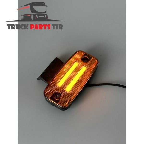 Obrysowa lampa LED ż&oacute;łta z uchwytem 24V przyczepy Schmitz Cargobull, Krone, K&auml;ssbohrer, Wielton, K&ouml;gel, LeciTrailer