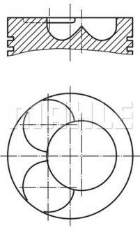 Tłok f130 (MAHLE / KNECHT | 038 01 00)