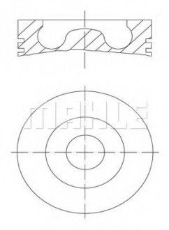 Поршень R.V.I., VOLVO (MAHLE / KNECHT | 099 PI 00127 000) 1985976-173 фото