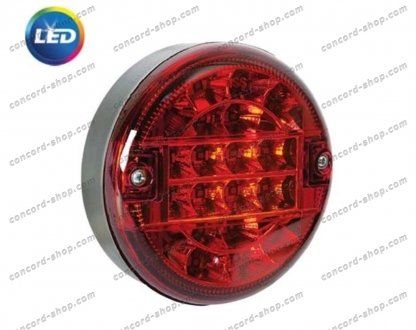 Ліхтар задній LED, красн., противотуманный d=137/d=142x52, M6 (45) (mm) (ISIKSAN | 10402 K) 4817268-33 фото