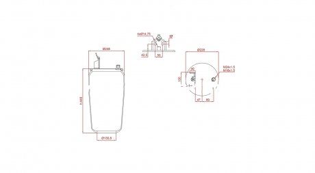 Пневмоподушка VOLVO (1075890, 1076415, 20375226, 20427800, 20456150, 6605 N P01, 6605NP01, SP 557803, SP557803) (TruckExpert | ed17803) 5025559-33 фото