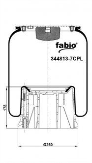 Пневморессора с пластиковым поддоном, (FABIO | 344813-7CPL) 2759060-24 фото